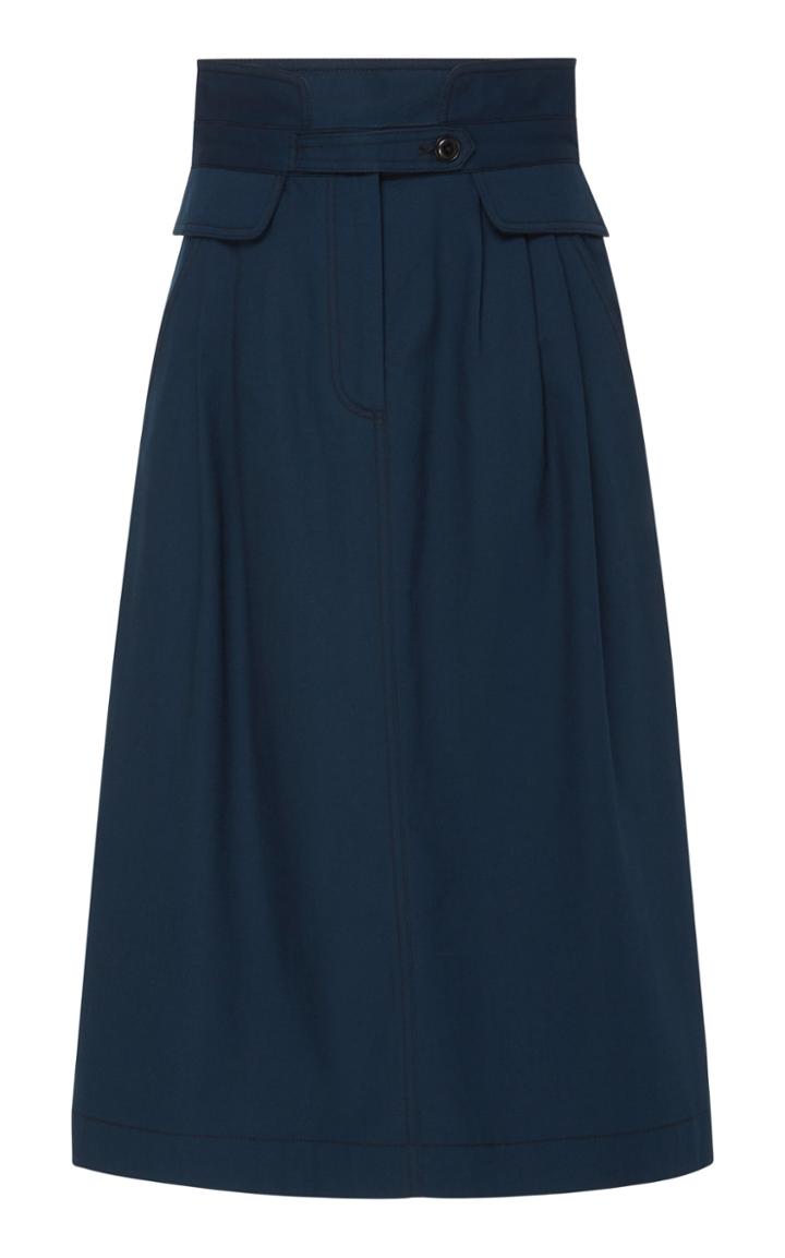 Sea Stevie Cotton Midi Skirt
