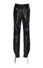 Olivier Theyskens Leather Zip Detail Pant