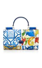 Dolce & Gabbana Printed Textured-leather Wallet Bag