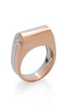 Moda Operandi Prasi 18k Pink & White Gold Dois Irmos Diamond Ring