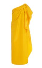 Moda Operandi Carolina Herrera Silk Faille Asymmetric Bow Gown