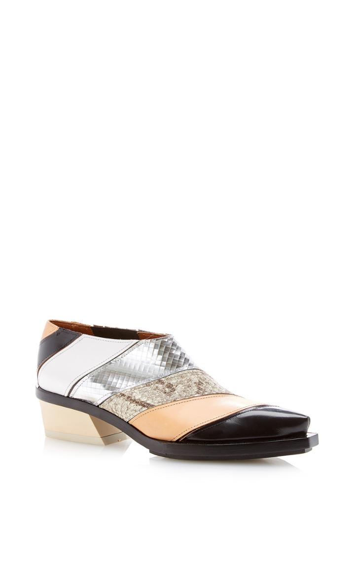Proenza Schouler Striped Canada Pointed Toe Bootie