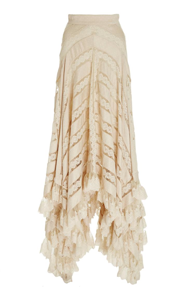 Zimmermann Unbridled Chevron Panel Skirt