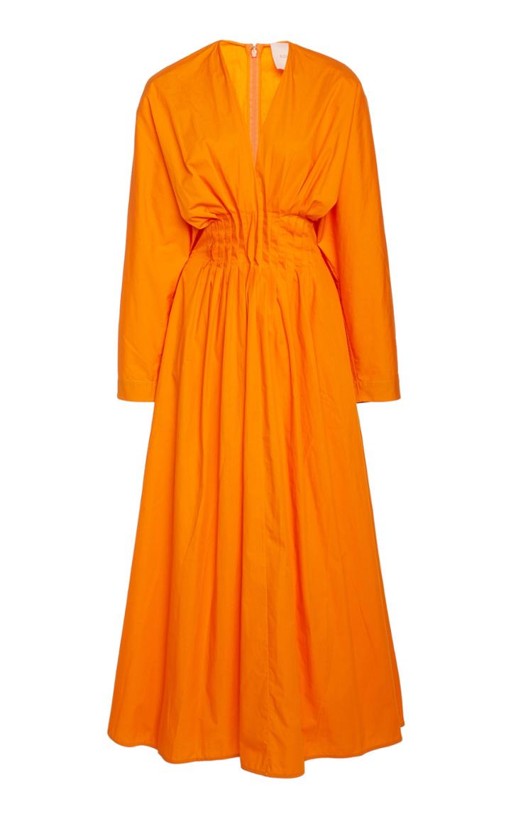 Roksanda Marola Deep-v Cotton Maxi Dress