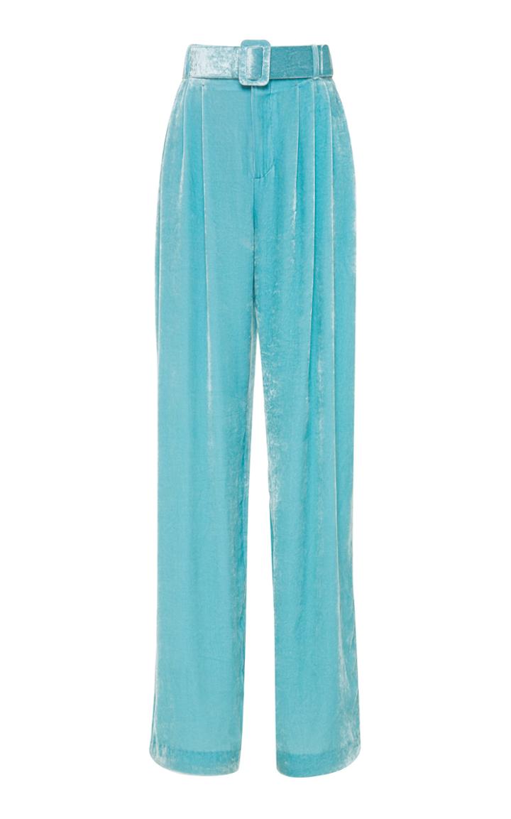Off-white C/o Virgil Abloh High-rise Velvet Wide-leg Pants