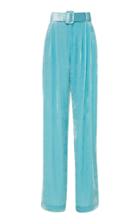 Off-white C/o Virgil Abloh High-rise Velvet Wide-leg Pants