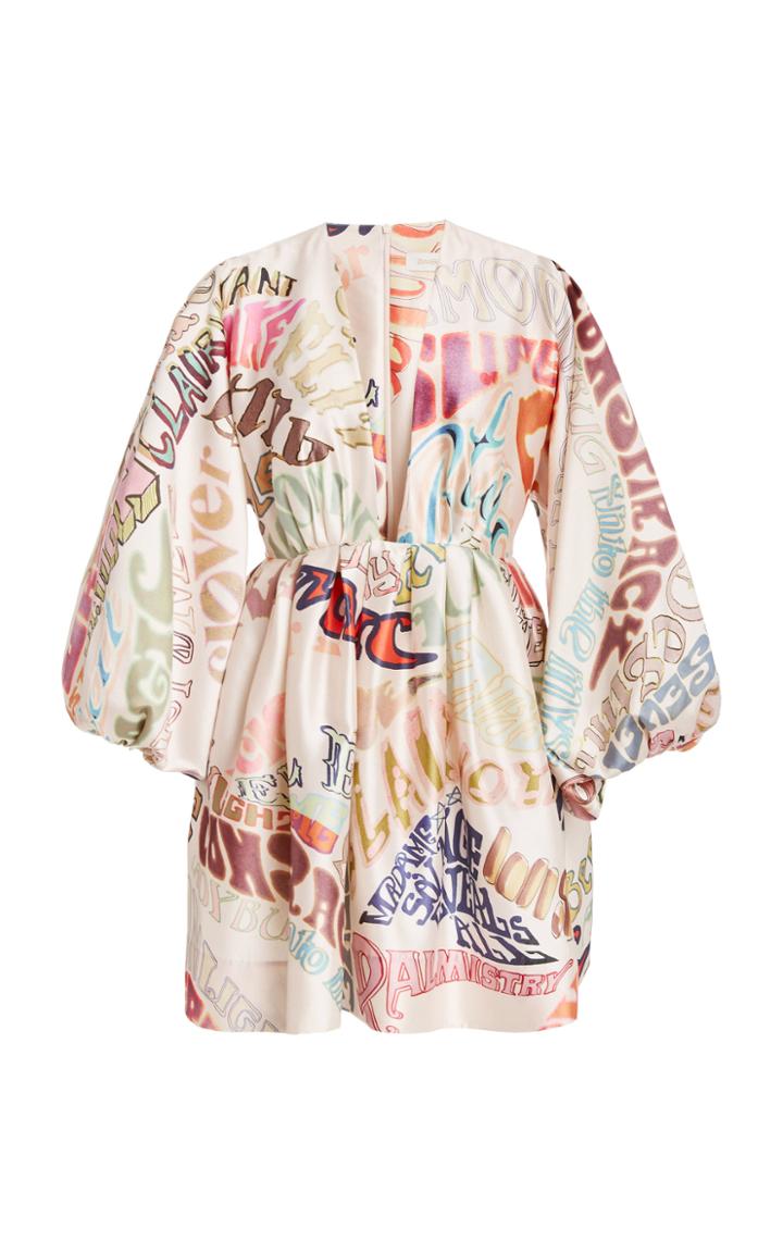 Moda Operandi Zimmermann Ladybeetle Word Mini Dress