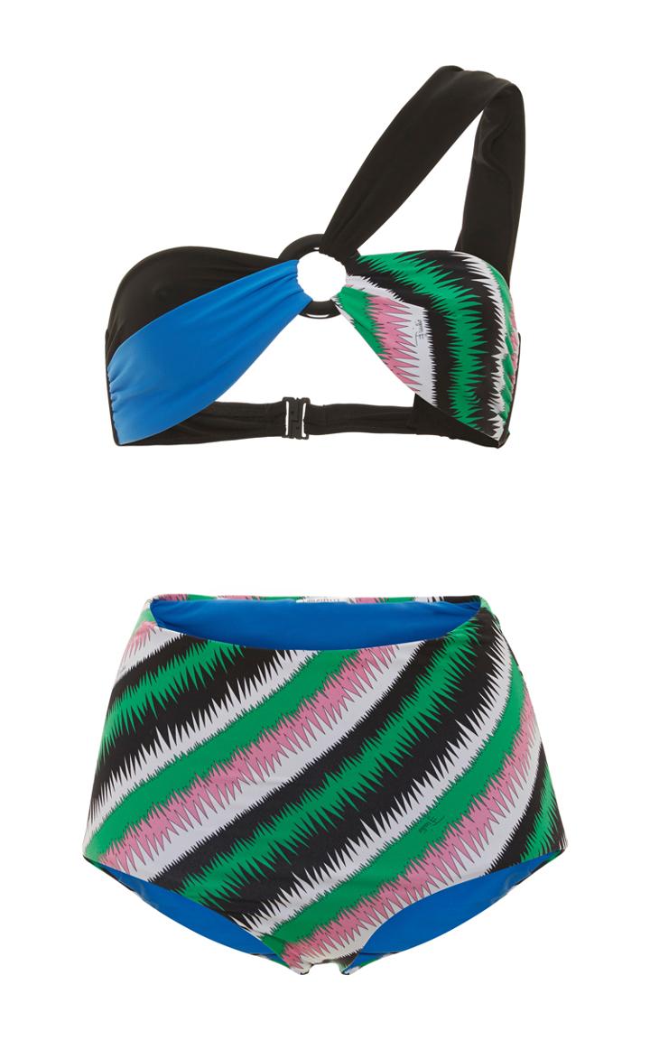 Emilio Pucci One Shoulder Bikini