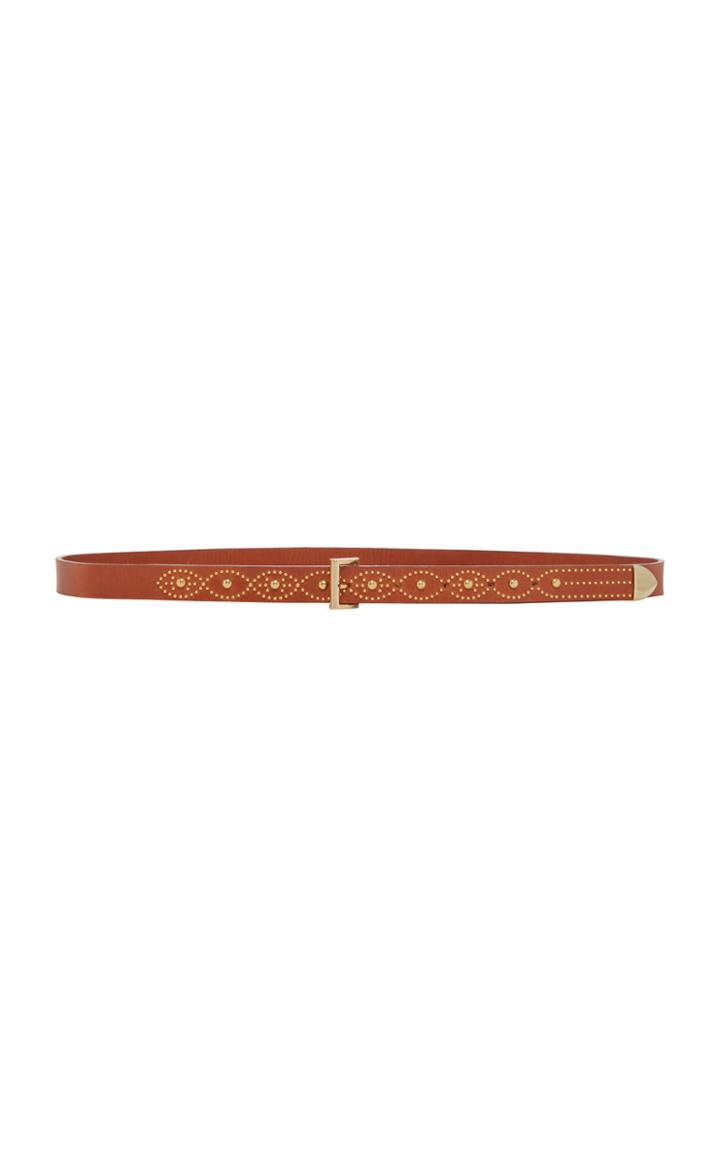 Moda Operandi Paco Rabanne Arabesque Studded Leather Belt Size: 70 Cm