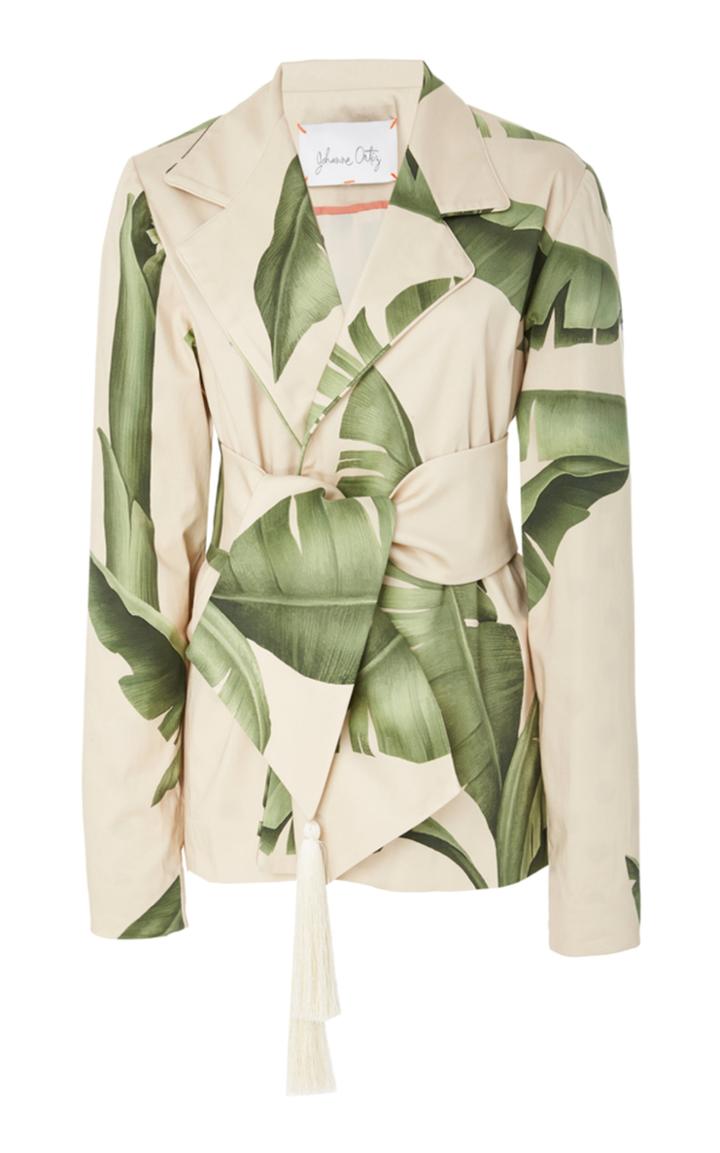 Johanna Ortiz Seriously Tropical Cotton Sateen Jacket