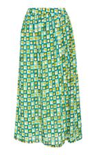 Laura Urbinati Geometric Silk Skirt