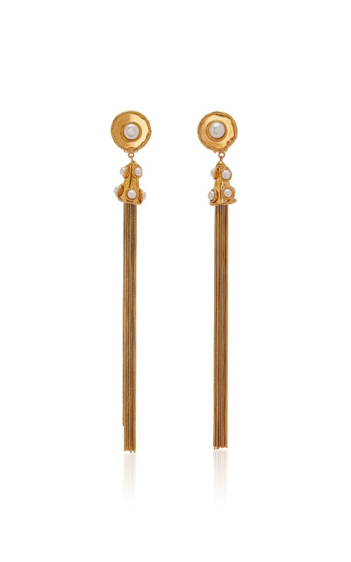 Moda Operandi Sylvia Toledano Pompon Pearl Earrings