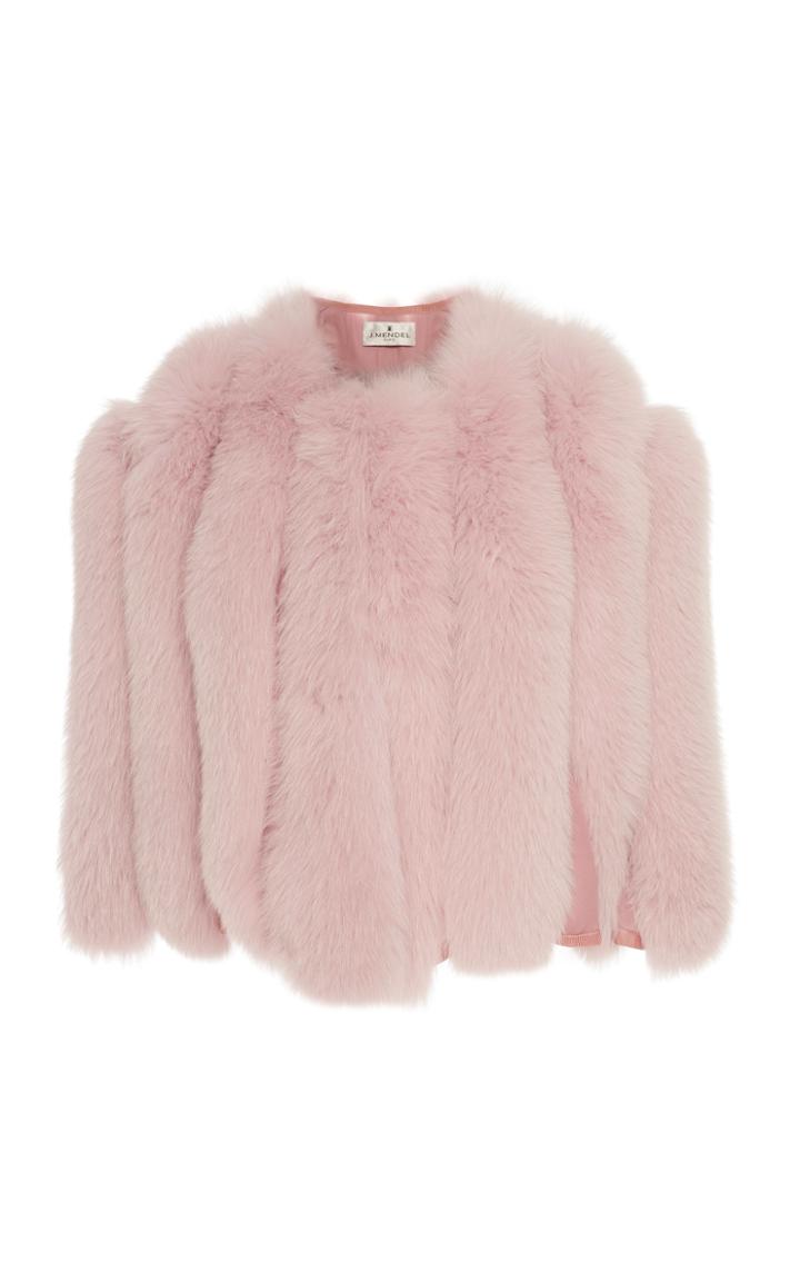 J. Mendel Dyed Fox Strip Cape