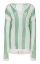 Delpozo Lightweight Striped Mohair Sweater