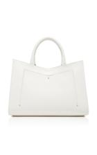 Sara Battaglia Plisse Leather Tote