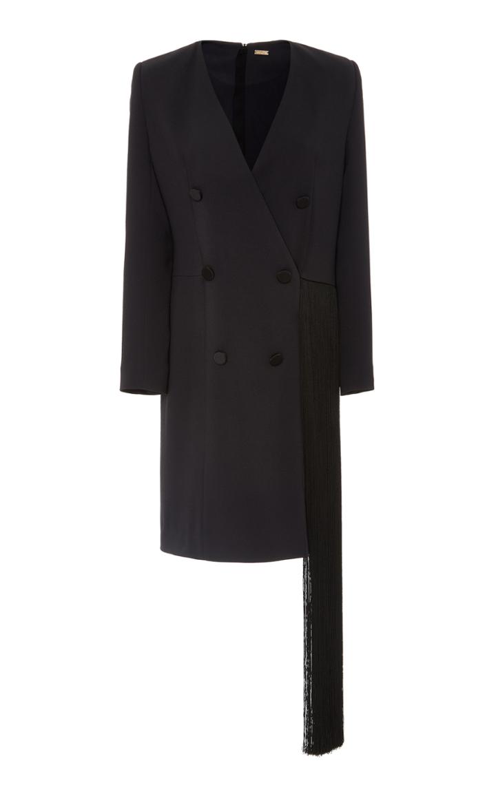 Adam Lippes Stretch Crepe Mini Wrap Dress