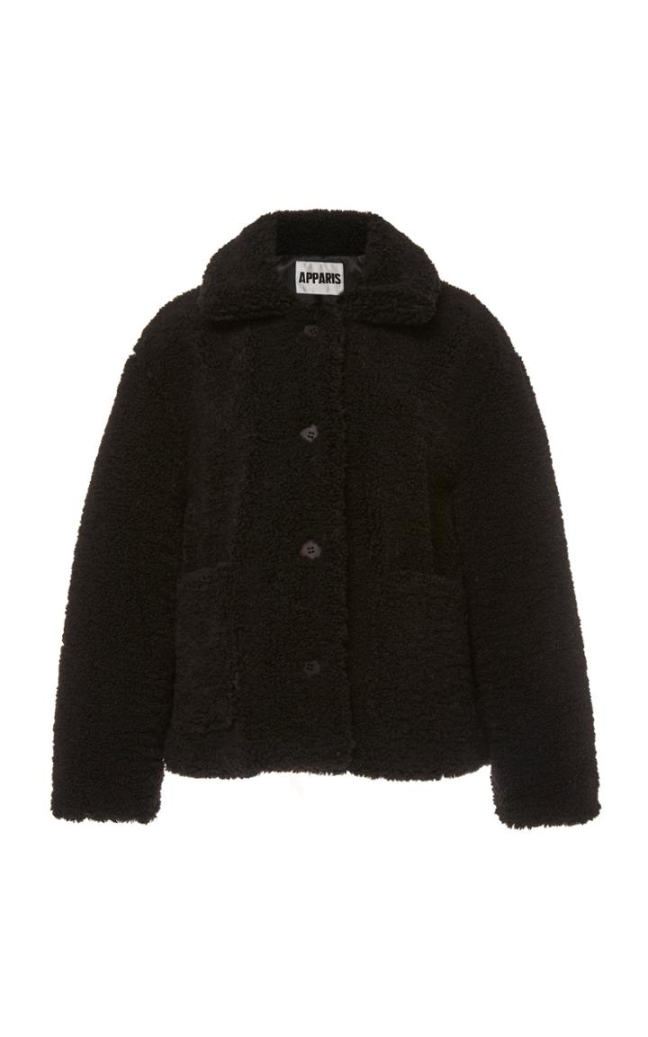 Apparis Charlotte Collared Faux Shearling Jacket