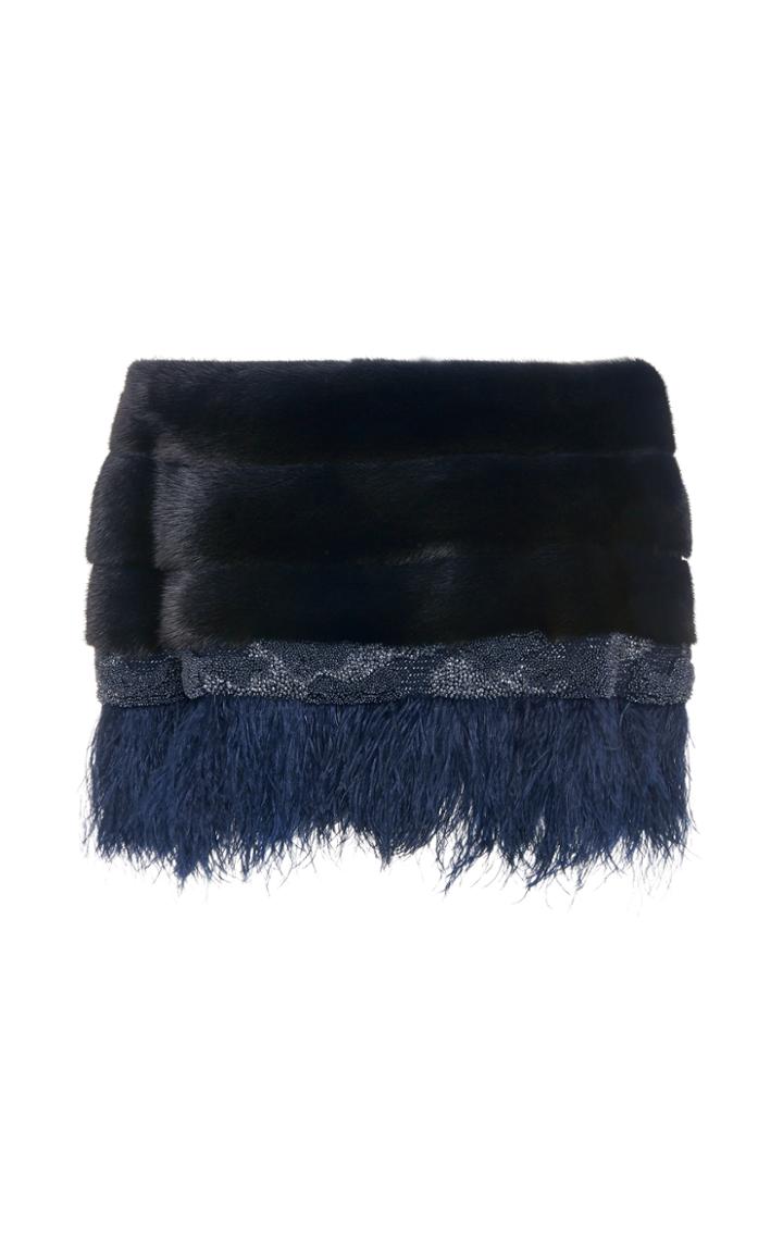 Carolyn Rowan Accessories Adler Mink Cape