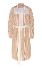 Lee Mathews Jamie Contrast-stripe Cotton Shirt Dress