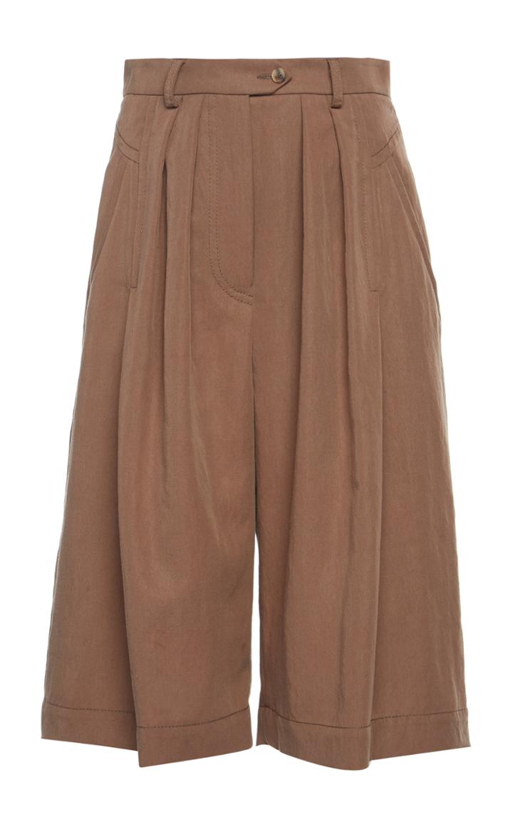Moda Operandi Alberta Ferretti Washed Viscose Knee-length Trousers Size: 36