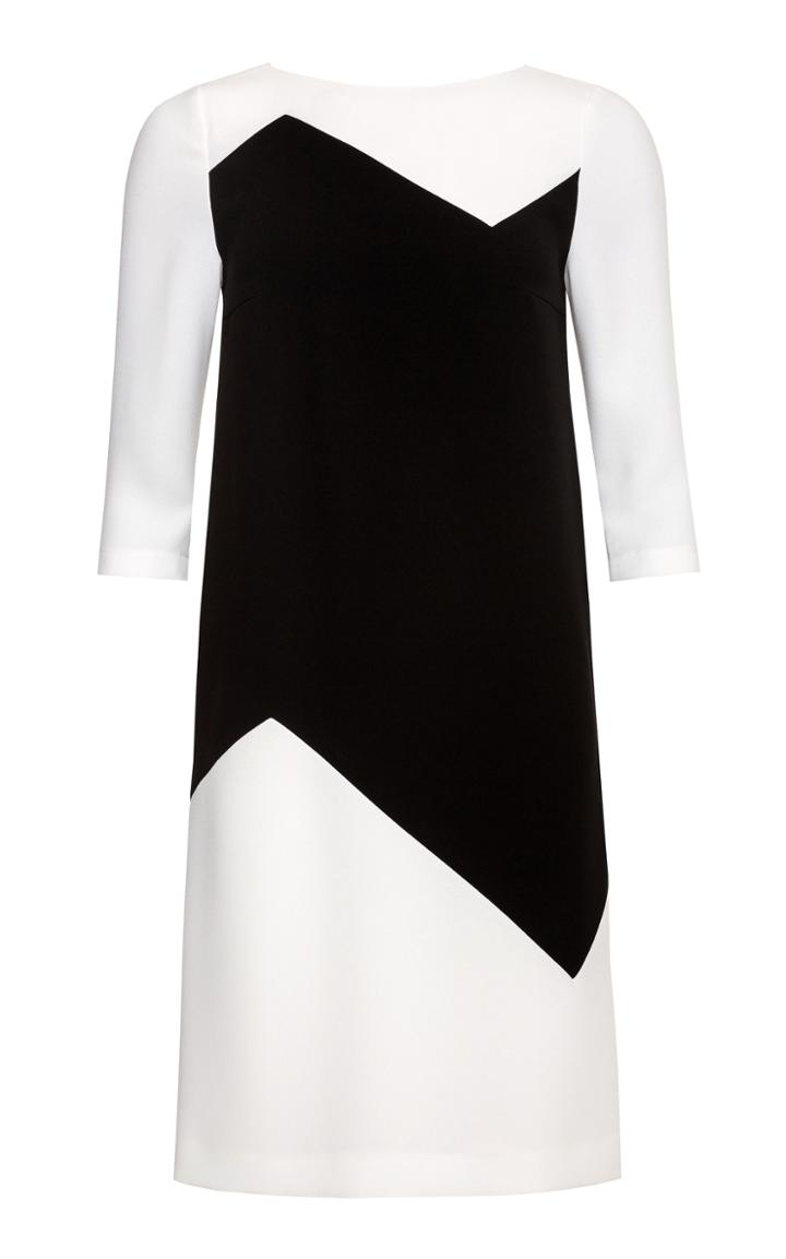 Lilli Jahilo Zoe Colour-block Crepe Dress
