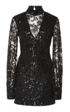 Alexis Franciska Metallic Embroidered Mini Dress