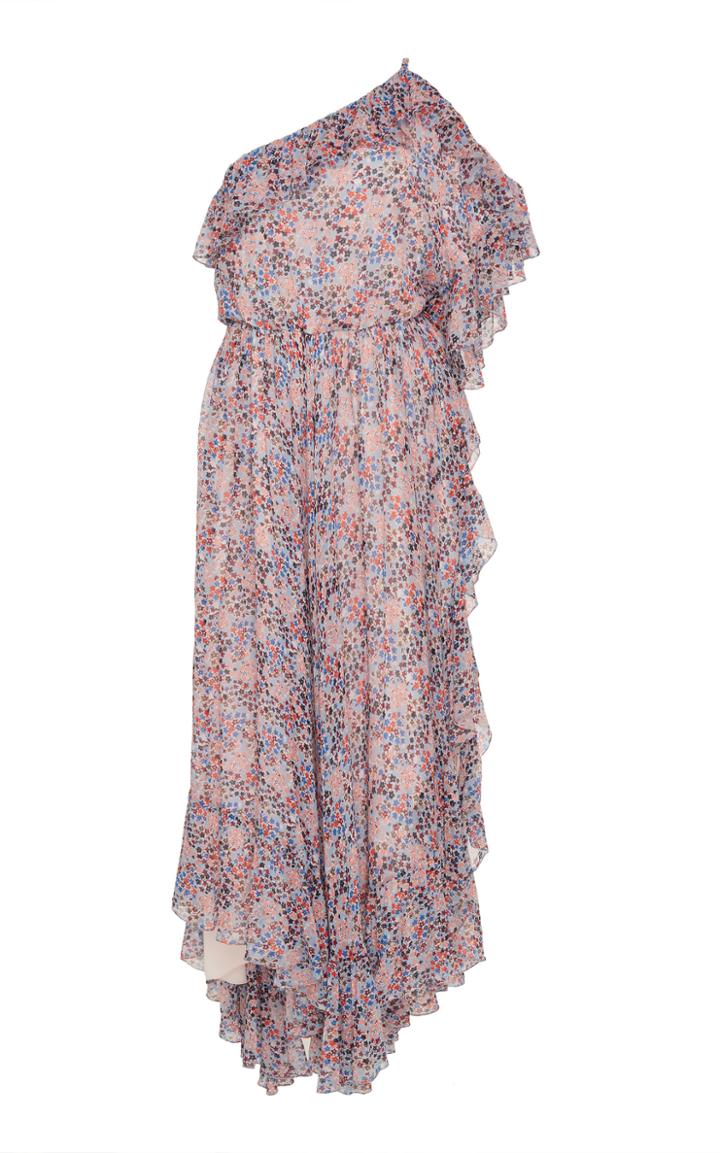 Philosophy Di Lorenzo Serafini Asymmetric Ruffle Gown