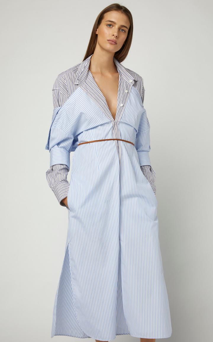 Marni Pinstripe Poplin Duster Coat