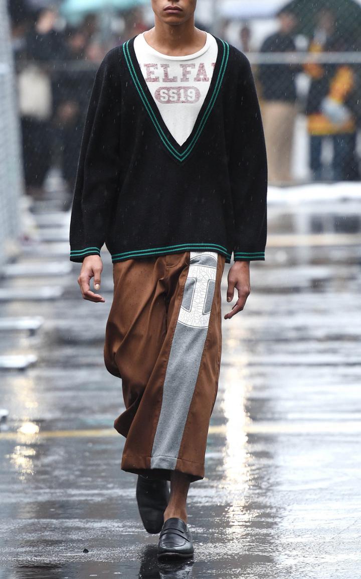 Telfar Single-stripe Wide-leg Pants