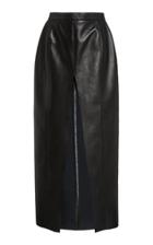 Moda Operandi Nanushka Arylnn Leather-blend Pencil Skirt