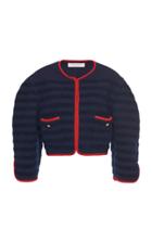 Philosophy Di Lorenzo Serafini Contrast-trim Boucl Cropped Jacket