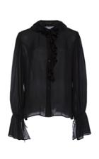 Nili Lotan Cicily Ruffled Silk Shirt