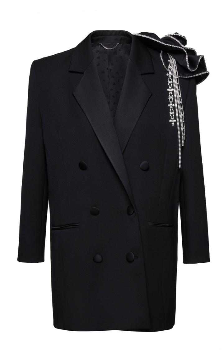 Moda Operandi Magda Butrym Floral-embroidered Wool Blazer