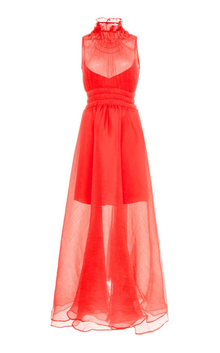 Beaufille Venus Chiffon Midi Dress