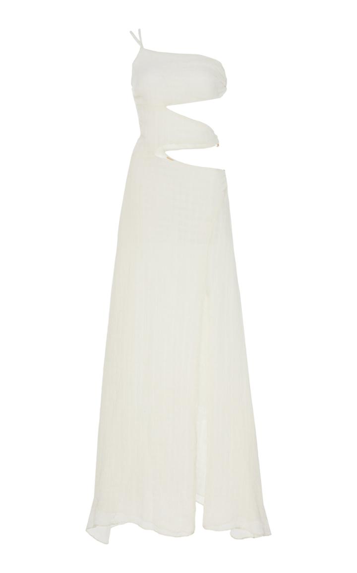 Moda Operandi Cult Gaia Terese One-shoulder Voile Maxi Dress Size: Xs