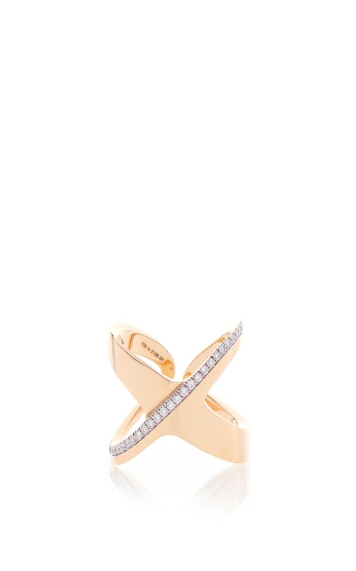 Antonini Siracusa X Ring In Yellow Gold