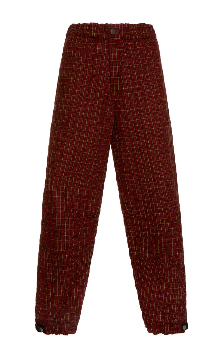 Etro Quilted Wool Trousers
