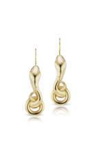 Moda Operandi Christina Alexiou 18k Yellow Gold Snake Earrings