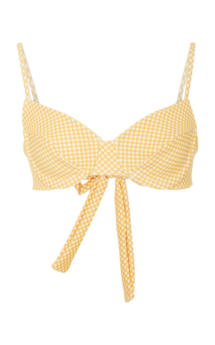 Camp Cove Heidi Gingham Bikini Top