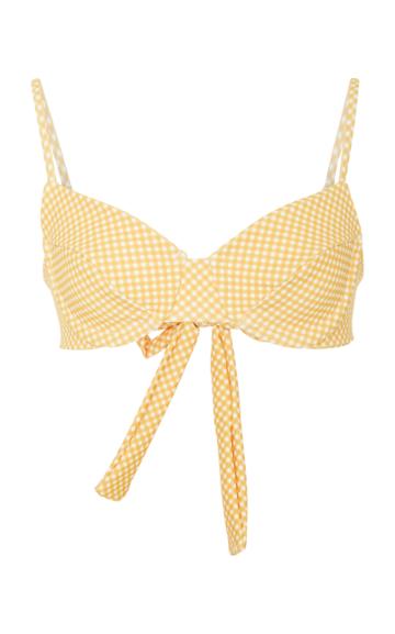 Camp Cove Heidi Gingham Bikini Top