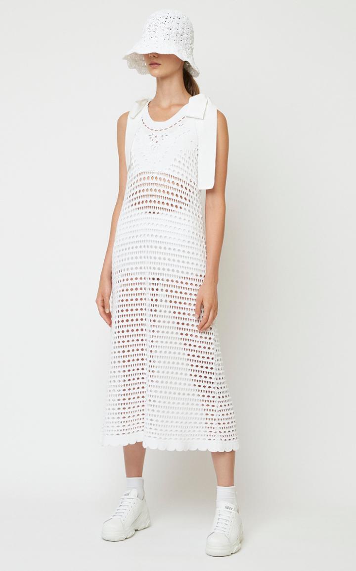 Moda Operandi Red Valentino Cotton-knit Midi Dress
