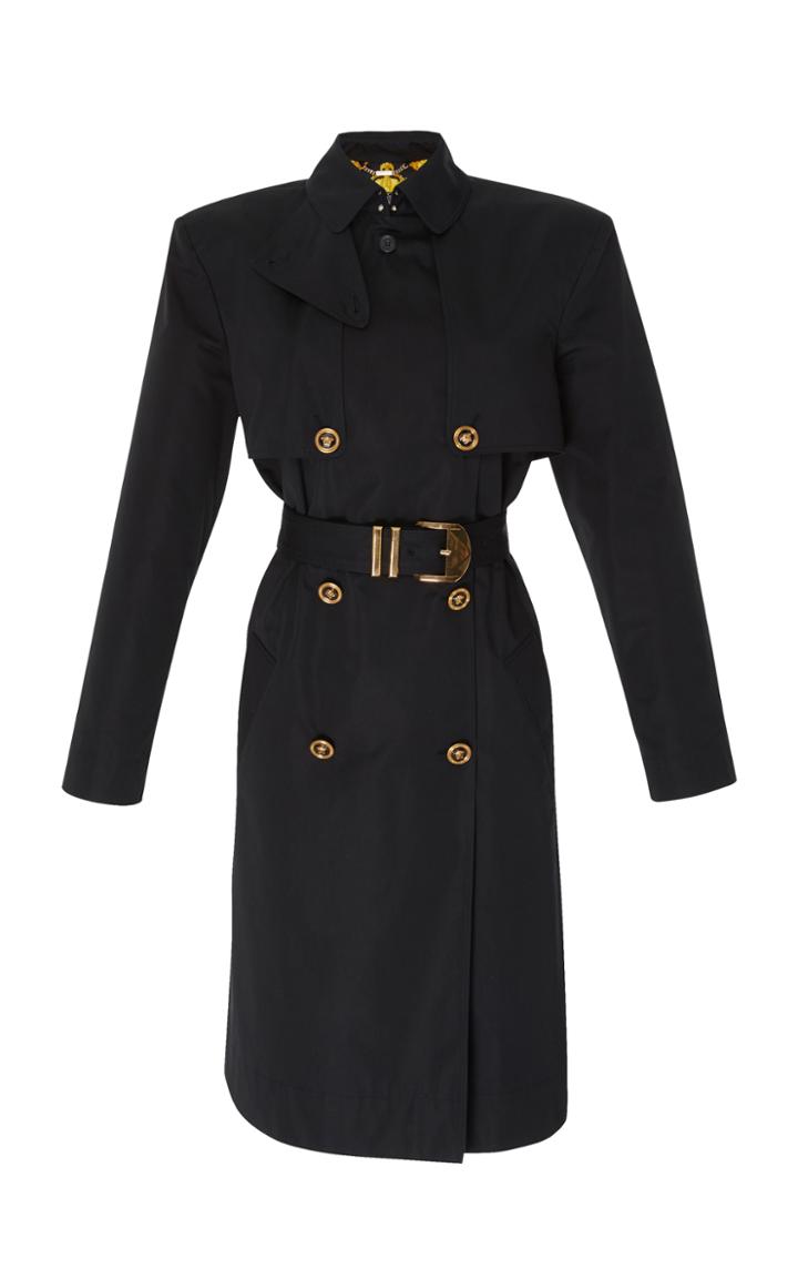Versace Double Breasted Trench Coat