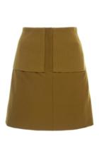 Tibi Mini Skirt With Ribbed Knit Waist