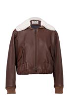 Moda Operandi Dorothee Schumacher Aviator Coolness Leather Jacket