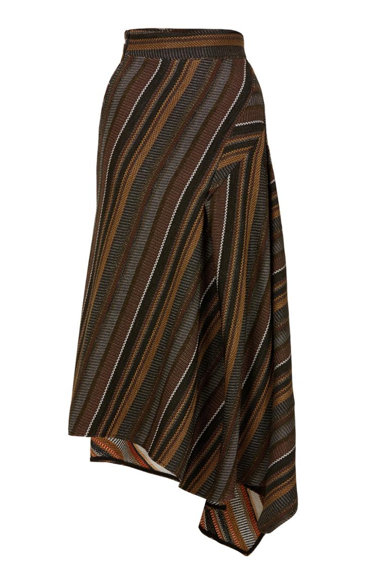 Maticevski Quartz Striped Skirt