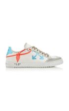 Off-white C/o Virgil Abloh 2.0 Distressed Pvc-trimmed Suede And Leather Sneakers