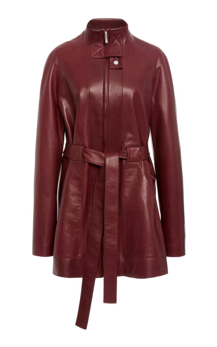 Rosetta Getty Belted Tab Leather Jacket