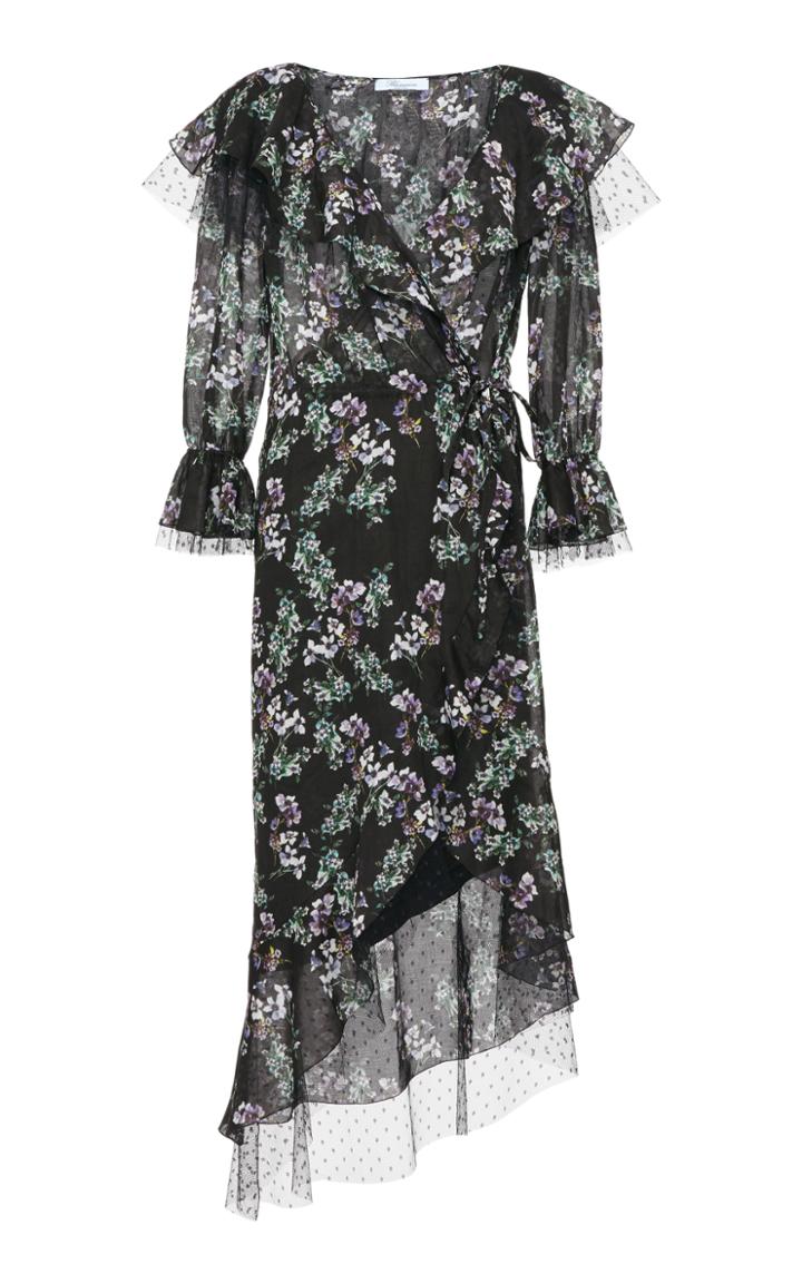 Blumarine Printed Cotton Mousseline Dress