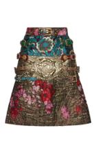 Dolce & Gabbana Mixed Media A Line Skirt