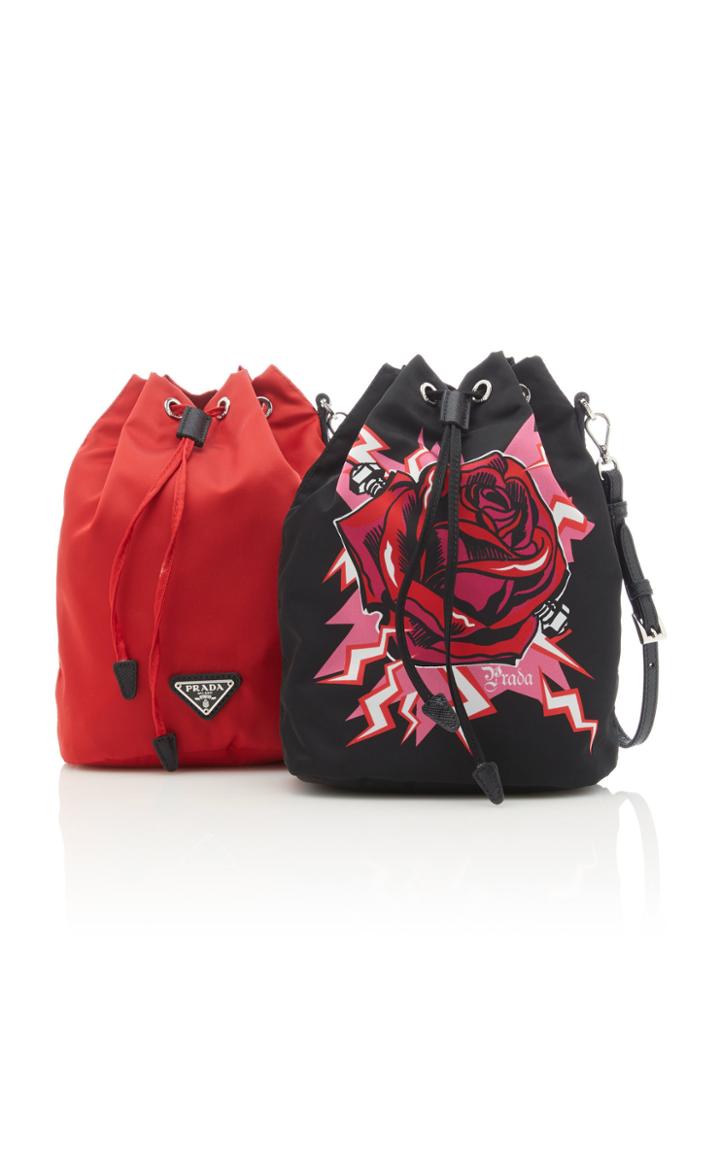 Prada Set-of-two Contenitori Shell Pouches